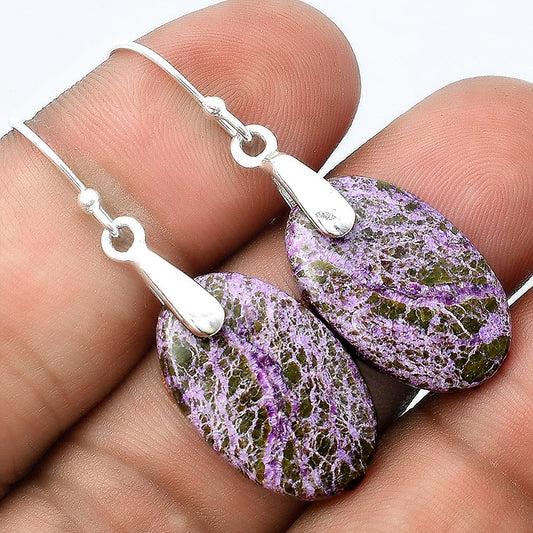 Natural Purpurite - South Africa Earrings E-1214 SDE55399