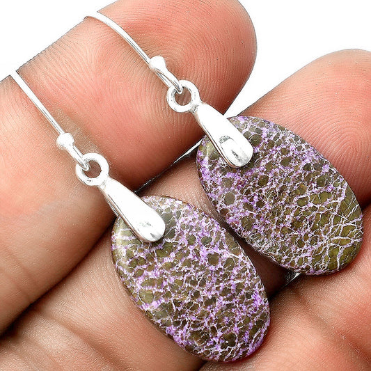 Natural Purpurite - South Africa Earrings E-1214 SDE55400