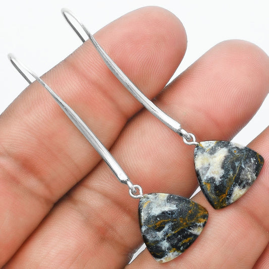 Natural Indian Blanket Jasper Earrings E-1095 SDE55598