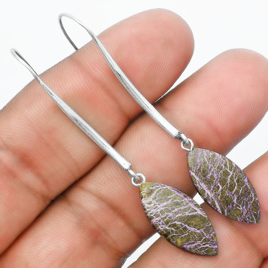 Natural Purpurite - South Africa Earrings E-1095 SDE55612