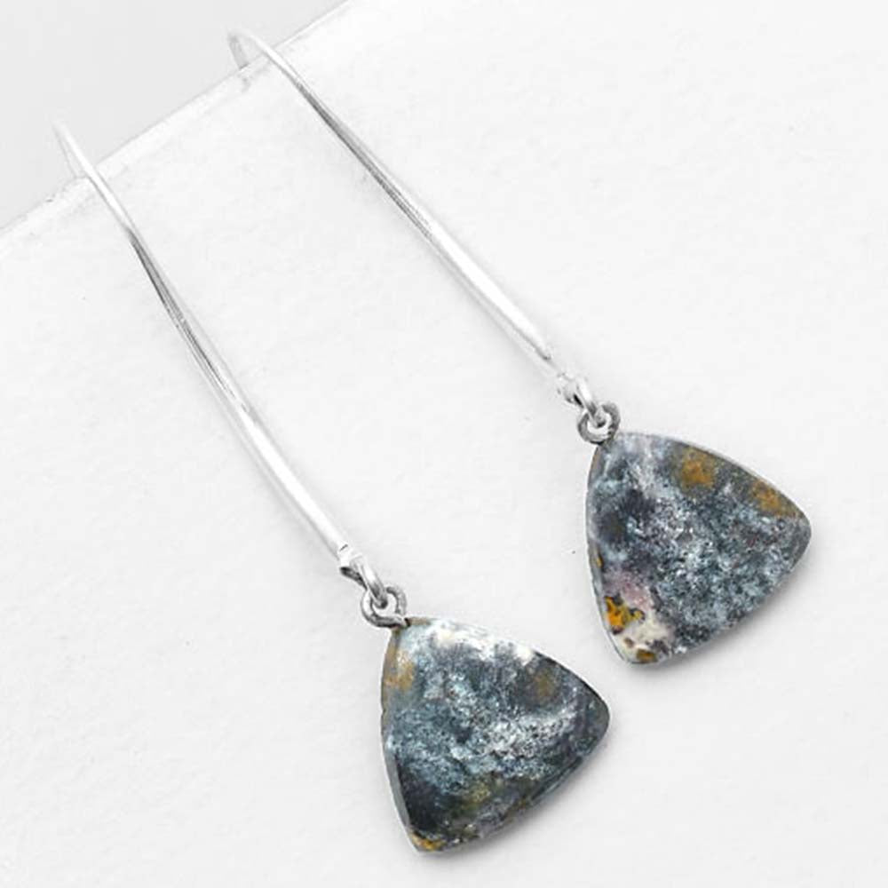 Natural Indian Blanket Jasper Earrings E-1095 SDE55616