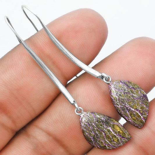 Natural Purpurite - South Africa Earrings E-1095 SDE55622