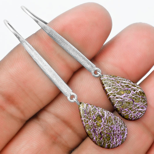 Natural Purpurite - South Africa Earrings E-1095 SDE55639