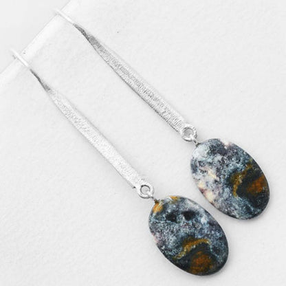 Natural Indian Blanket Jasper Earrings E-1095 SDE55664