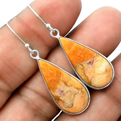 Natural Coral Jasper Earrings E-1001 SDE56391