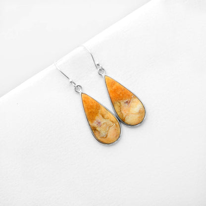 Natural Coral Jasper Earrings E-1001 SDE56391