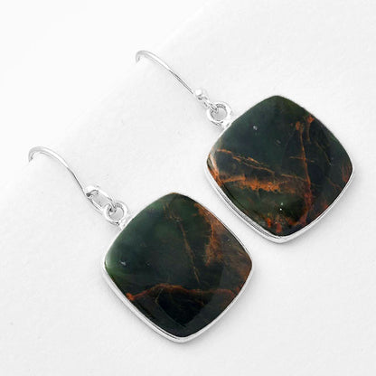Natural Turkish Rainforest Chrysocolla Earrings E-1001 SDE56663