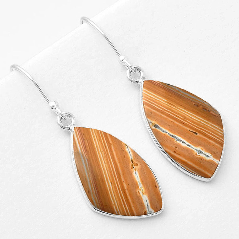 Natural Snake Skin Jasper Earrings E-1001 SDE56696