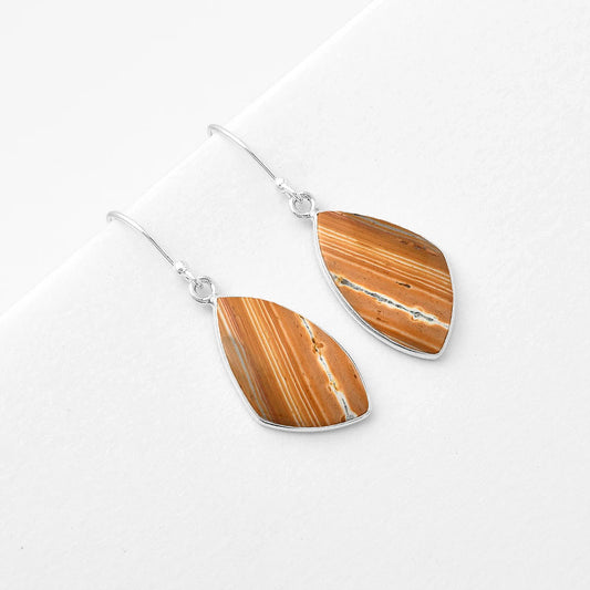 Natural Snake Skin Jasper Earrings E-1001 SDE56696