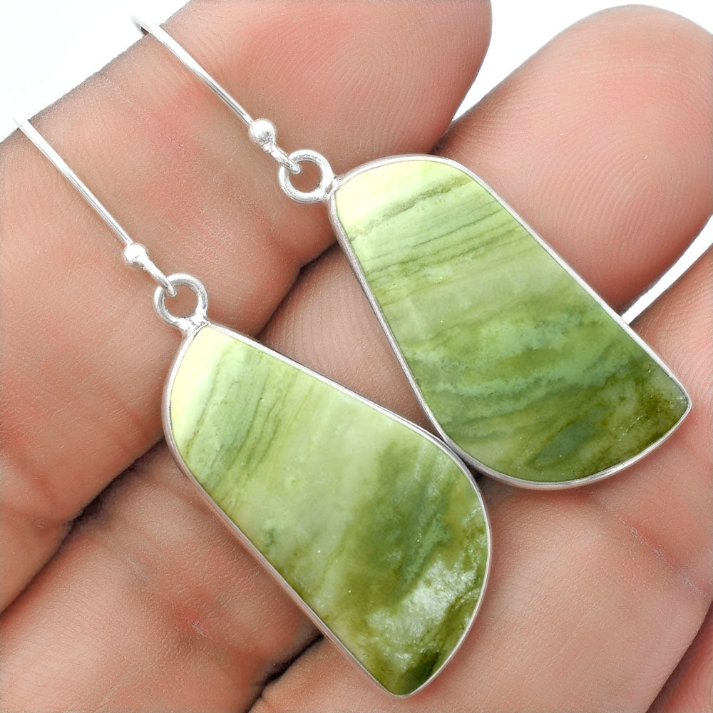 Natural Serpentine Earrings E-1001 SDE57398