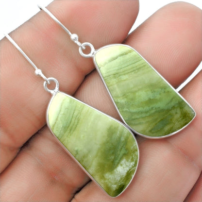 Natural Serpentine Earrings E-1001 SDE57398