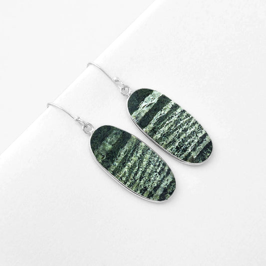 Natural Chrysotile Earrings E-1001 SDE57697