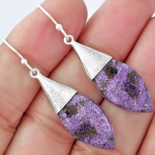 Natural Purpurite - South Africa Earrings E-1083 SDE58850