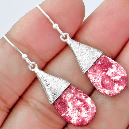 Natural Pink Thulite - Norway Earrings E-1083 SDE58856