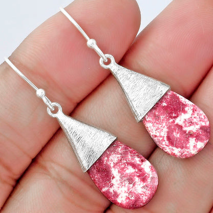 Natural Pink Thulite - Norway Earrings E-1083 SDE58856