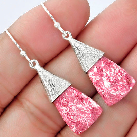 Natural Pink Thulite - Norway Earrings E-1083 SDE58866