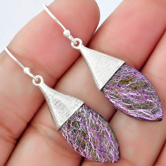Natural Purpurite - South Africa Earrings E-1083 SDE58870