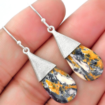 Natural Indian Blanket Jasper Earrings E-1083 SDE58878