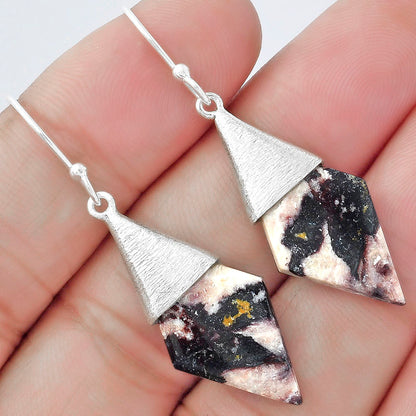 Natural Indian Blanket Jasper Earrings E-1083 SDE58881