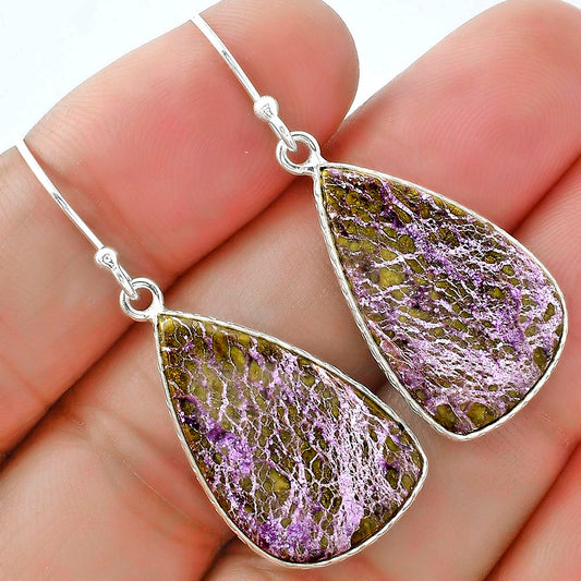 Natural Purpurite - South Africa Earrings E-1001 SDE58970