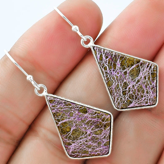 Natural Purpurite - South Africa Earrings E-1001 SDE59019