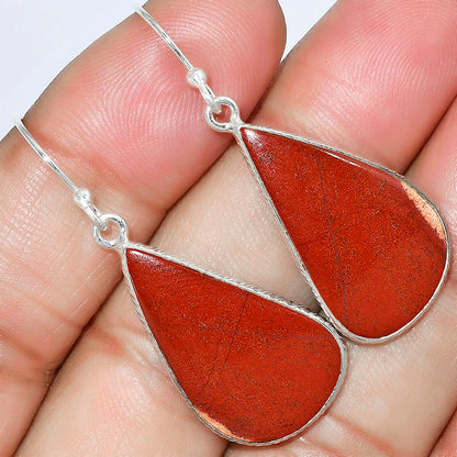 Natural Red Moss Agate Earrings E-1001 SDE59229