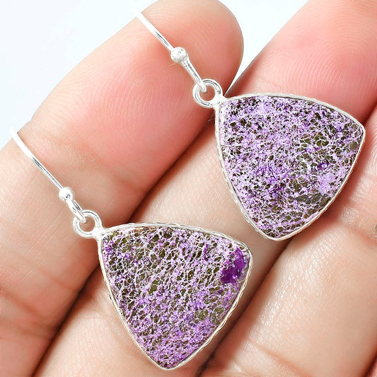Natural Purpurite - South Africa Earrings E-1001 SDE59297