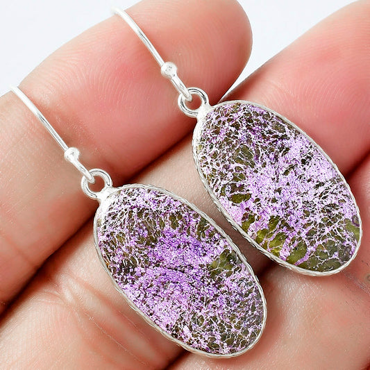 Natural Purpurite - South Africa Earrings E-1001 SDE59427