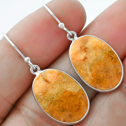 Natural Coral Jasper Earrings E-1001 SDE60374