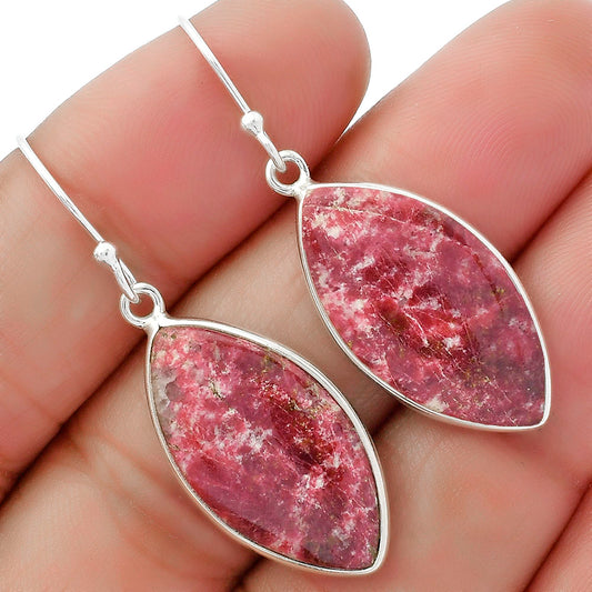 Natural Pink Thulite - Norway Earrings E-1001 SDE61792