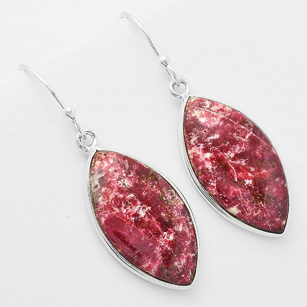 Natural Pink Thulite - Norway Earrings E-1001 SDE61792