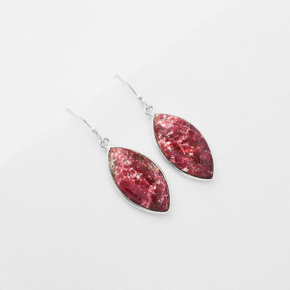 Natural Pink Thulite - Norway Earrings E-1001 SDE61792