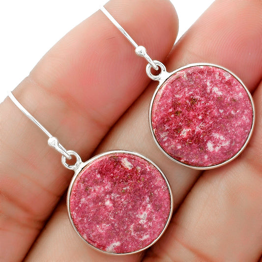 Natural Pink Thulite - Norway Earrings E-1001 SDE61880