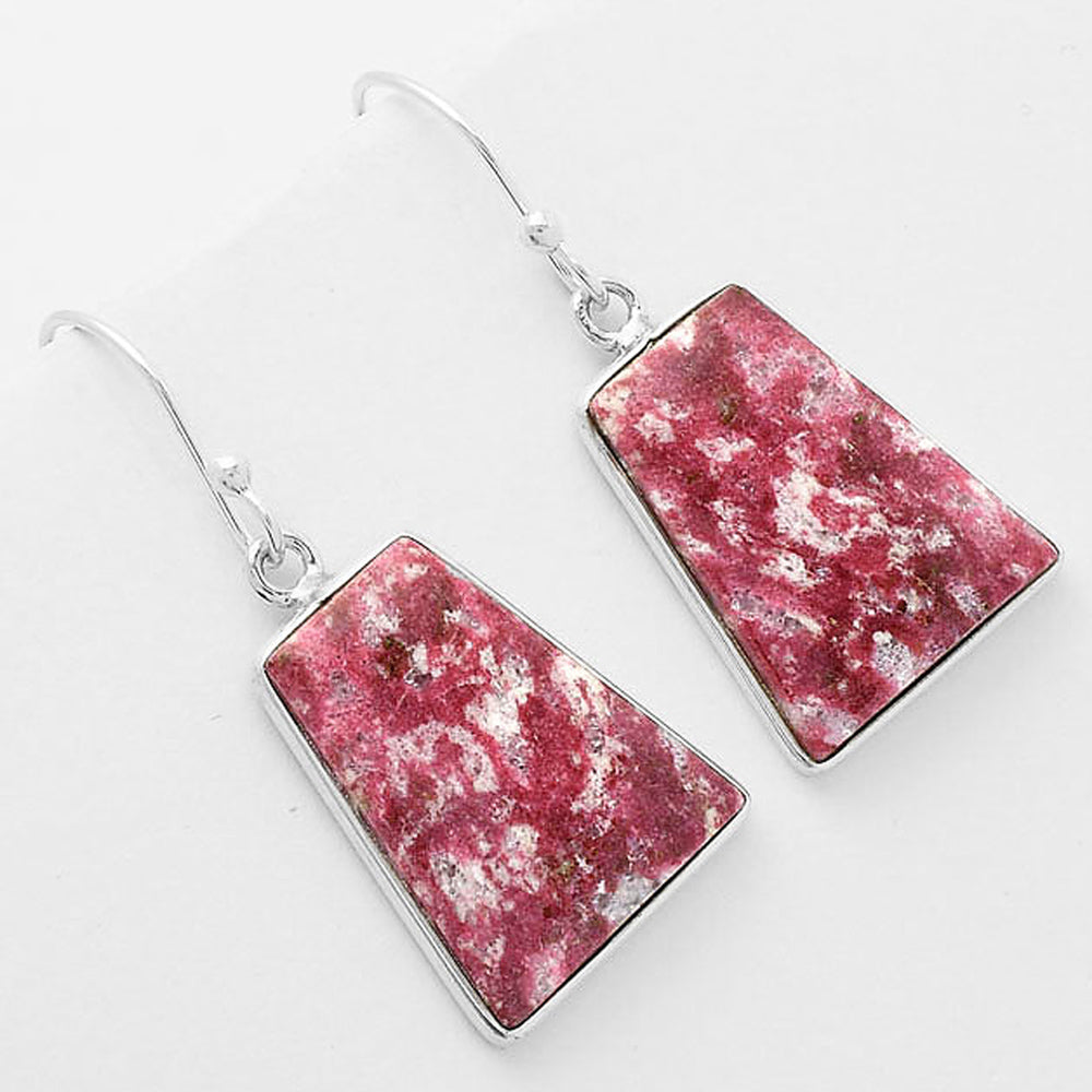 Natural Pink Thulite - Norway Earrings E-1001 SDE61886