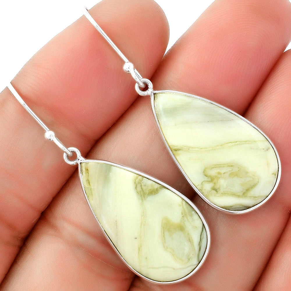 Natural Serpentine Earrings E-1001 SDE62480