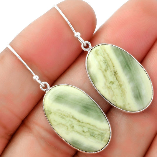 Natural Serpentine Earrings E-1001 SDE62496