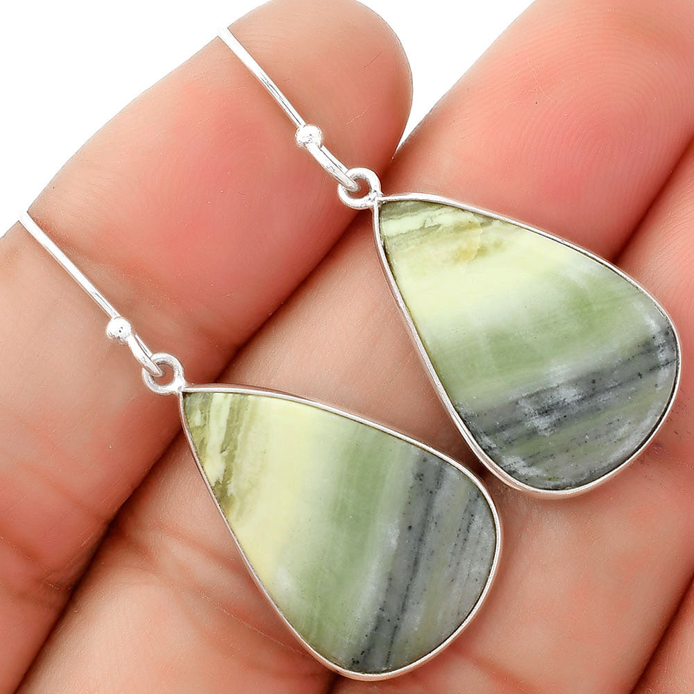 Natural Serpentine Earrings E-1001 SDE62502