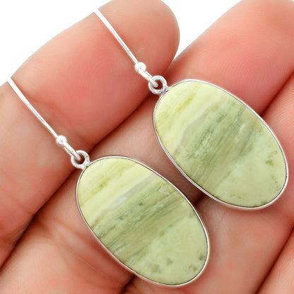 Natural Serpentine Earrings E-1001 SDE62512