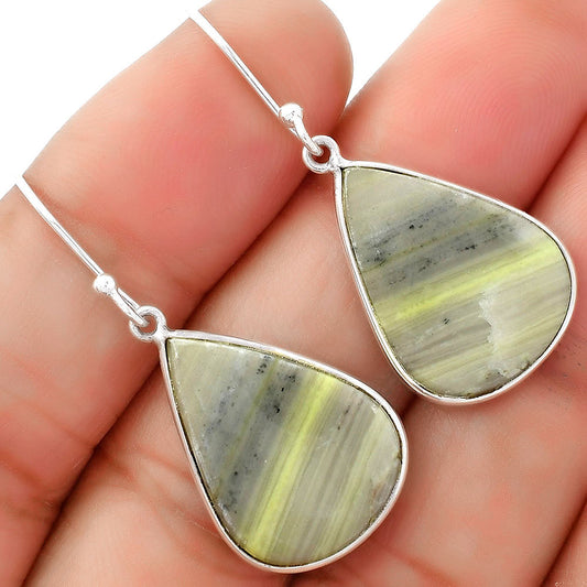 Natural Serpentine Earrings E-1001 SDE62514