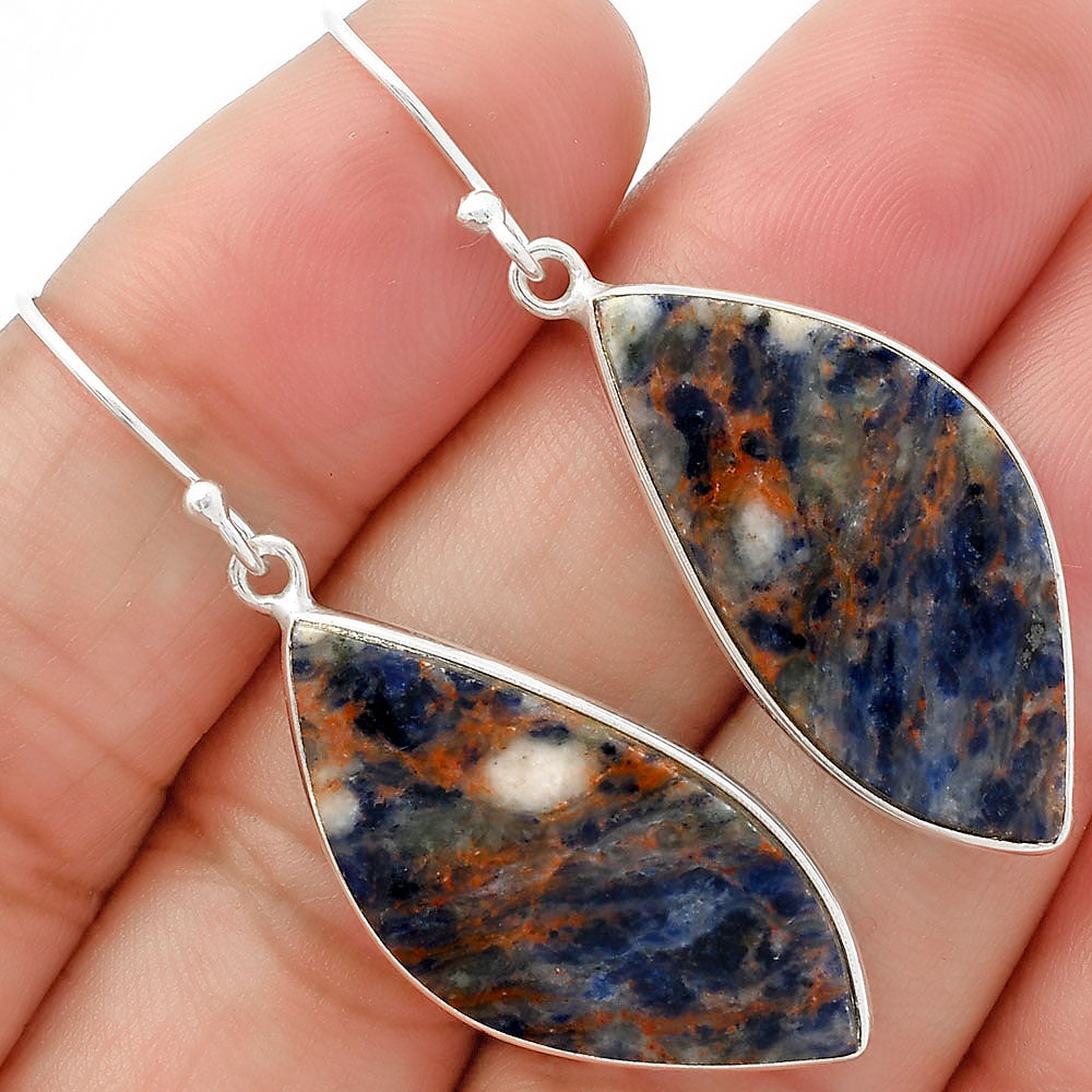 Natural Sodalite Earrings E-1001 SDE63030