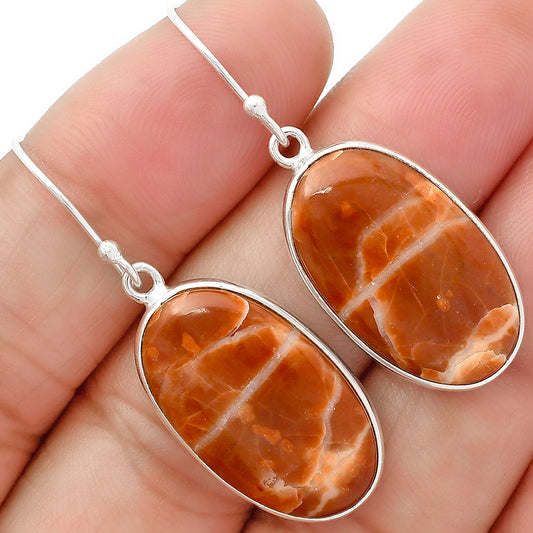 Natural Red Mookaite Earrings E-1001 SDE63085