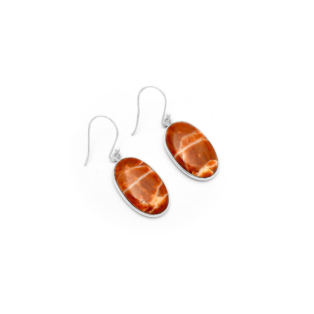 Natural Red Mookaite Earrings E-1001 SDE63085