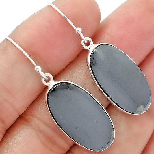 Natural Gunmetal Earrings E-1001 SDE63126