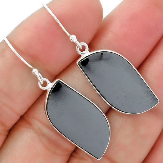 Natural Gunmetal Earrings E-1001 SDE63144