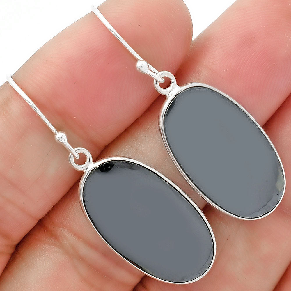 Natural Gunmetal Earrings E-1001 SDE63219