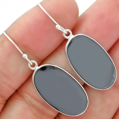 Natural Gunmetal Earrings E-1001 SDE63219