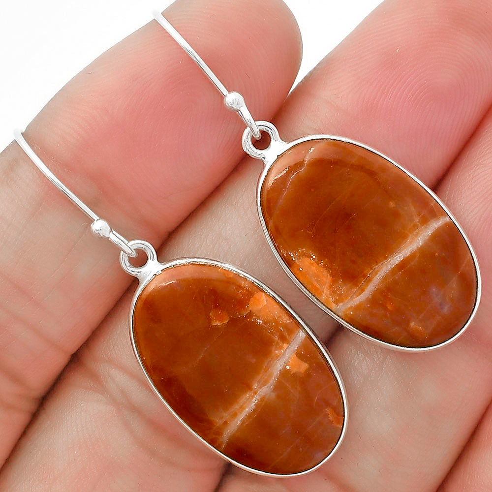 Natural Red Mookaite Earrings E-1001 SDE63344