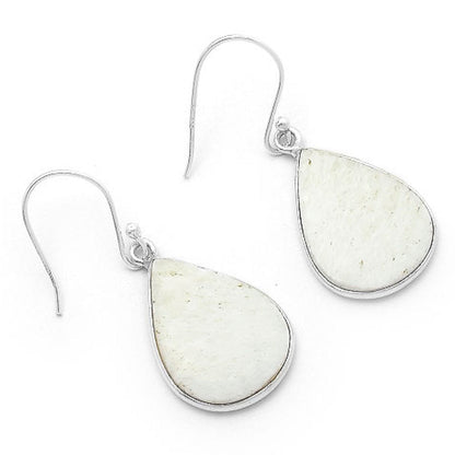 Natural White Scolecite Earrings E-1001 SDE63362