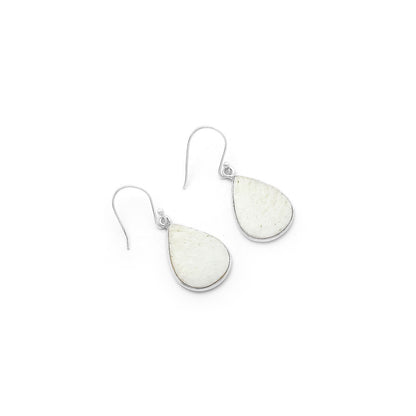 Natural White Scolecite Earrings E-1001 SDE63362