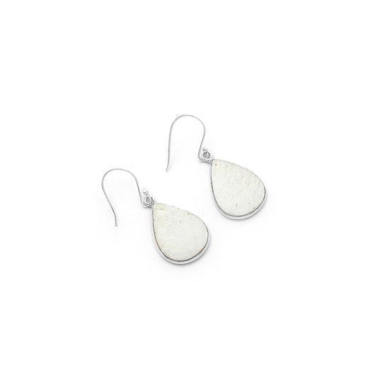 Natural White Scolecite Earrings E-1001 SDE63362